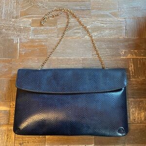 Vintage Koret Snakeskin Embossed Oversized Clutch Handbag🖤
